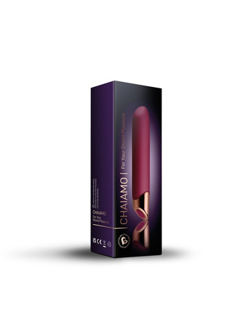 Мощный вибратор Rocks Off Chaiamo Burgundy, soft-touch силикон, до 3-х часов работы, водостойкий Rocks-Off (316226239)