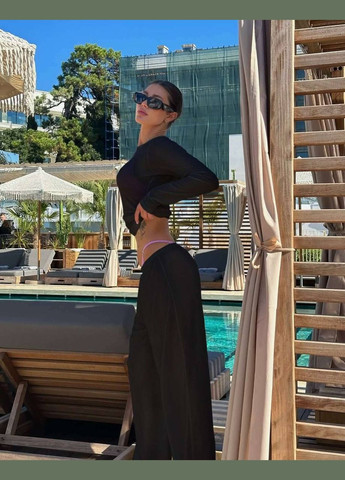 Жіночий пляжний костюм-лонгслів + штани Україна (332979807)