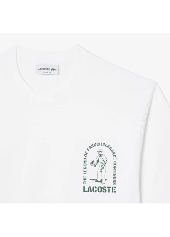 Біла футболка Lacoste