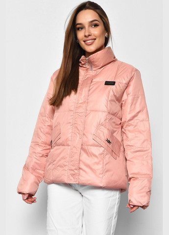 Персикова демісезонна куртка жіноча демісезонна персикового кольору Let's Shop