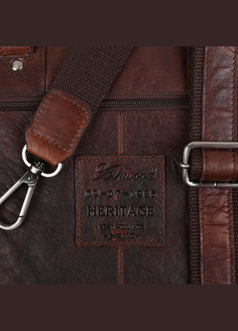 Чоловічий шкіряний портфель коричневого Leather F83 Brandy Ashwood (303831256)