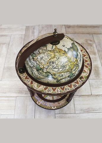 Глобус бар Карта мира новый дизайн кремовый напольный сфера 33 см (33001NCG33) Гранд Презент (282738151)