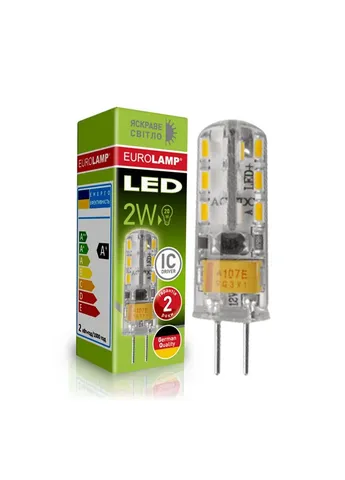 Лампочка LED силикон G4 2W 4000K 220V (LED-G4-0240(220)) Eurolamp (391121271)