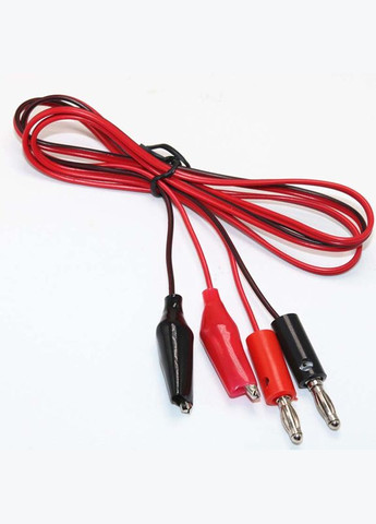 Кабелі, щупи для мультиметра, тестера, блока живлення, тонкі, роз'єм крокодил, 1м, 3А No Brand (322617350)