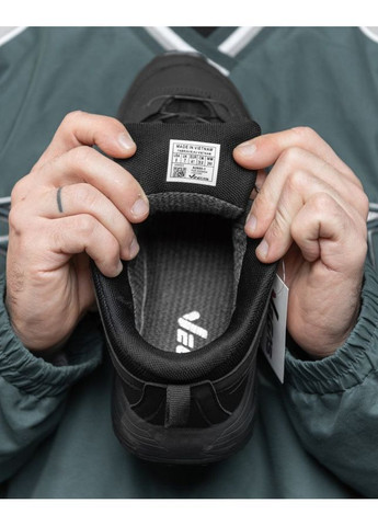 Черные демисезонные мужские кроссовки с автошнуровкой gull black No Brand