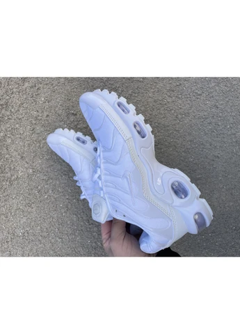 Белые демисезонные кроссовки мужские nike tn all white найк тн аир макс плюс белые No Brand