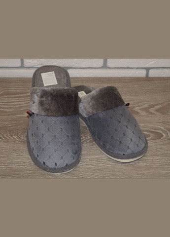 Серые тапочки мужские комнатные / домашние Alex