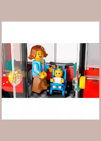Конструктор City Красный двухэтажный экскурсионный автобус (60407) Lego (333253065)