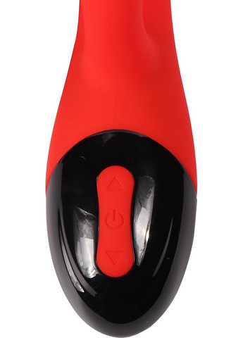 Вибраторы для женщин - Женский вибратор для перезаряжаемой точки g - Красный - Со стимулятором клитора - Ребристые головки Unbranded (313868131)