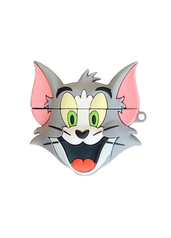 Силиконовый футляр Tom & Jerry series для наушников AirPods 1/2 + карабин Epik (291879123)