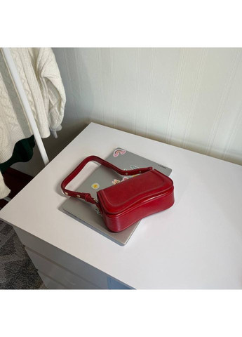 Сумка багет червоного кольору з еко шкіри з регульованим ременем у стилі jw pei No Brand (362588246)