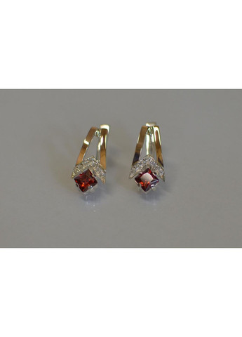 Серебряные серьги с золотыми пластинами Silver Style (367112978)