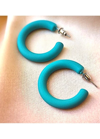 Сережки женские Коричневые кольца No Brand (392303667)