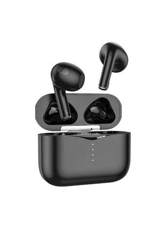 Бездротові Bluetooth навушники EW 09 з кейсом LED індикаторами та сенсорною панеллю для керування Чорні Hoco (354226768)