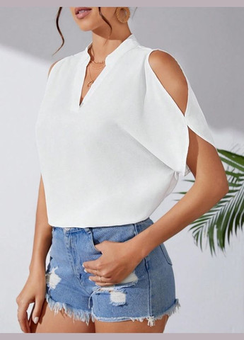 Белая летняя блуза ao233 No Brand