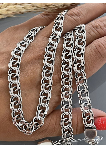 Мужская цепочка из потемненого серебра 925 пробы Харків Ланцюг (370188133)