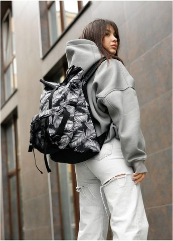 Рюкзак рол RollTop Double принт "Palm" Sambag (302519221)