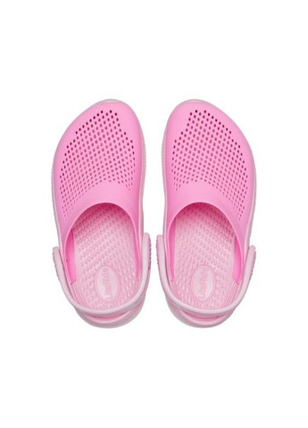 Розовые кроксы kids literide 360 clog taffy pink j1-32.5-20.5 см 207021 Crocs
