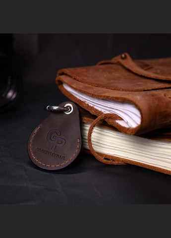 Надійний брелок-тримач для Apple AirTag із натуральної шкіри 11615 Коричневий Grande Pelle (329151690)