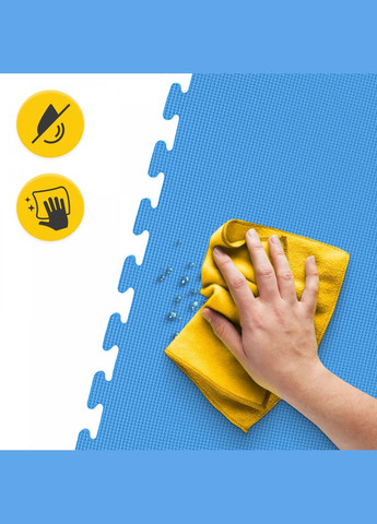 Мат-пазл (ластівчин хвіст) Mat Puzzle EVA 100 x 100 x 4 см Blue/Red () 4FIZJO P-5907739310668 (347311879)