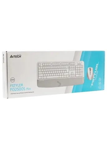 Комплект (4711421003254) A4Tech FG2500S Plus Wireless UA White (382190151)