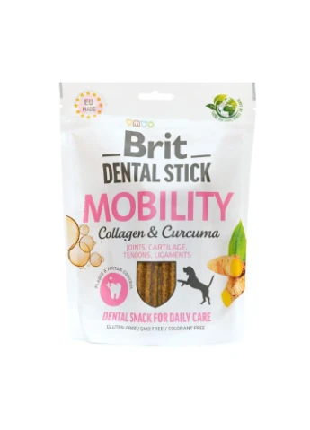 Лакомство Brit Dental Stick Mobility для взрослых собак с коллагеном и куркумой для мобильности суставов 7 шт 251 Brit Care (388185021)