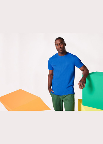 Синя футболка бавовняна трикотажна для чоловіка lidl 435037 синій Livergy Футболка 435037 синій