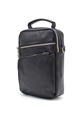 Сумка через плече з ручкою вертикальна GA-0120-4lx чорна наппа TARWA (298684161)