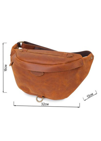 Сумка (20371) Vintage Шкіряна чоловіча вінтажна на пояс Коричнева (364659375)