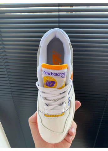 КРОСІВКИ ЖІНОЧІ NEW BALANCE 550 VIBRANTE ORANGE НЬЮ БЕЛАНС 550 No Brand білі демісезони (367169672)