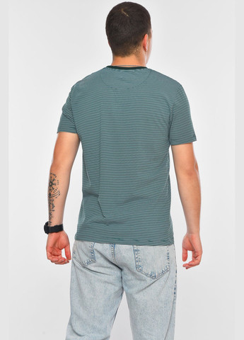 Зелена футболка чоловіча напівбатальна зеленого кольору Let's Shop