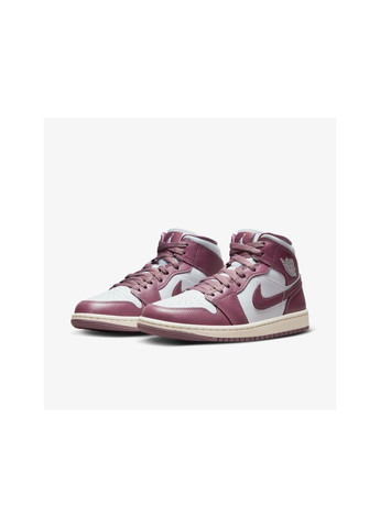 Женские кроссовки W Air Jordan 1 Mid Sky J Mauve BQ6472-050 Nike комбинированные (391386897)