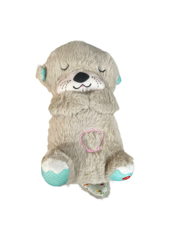 Успокаивающая мягкая игрушка-обнимашка ночник для сна с функцией дыхания "Сказочная выдра" Какао (HA-400) No Brand (337515023)