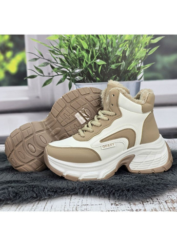 Черевики жіночі зимові еко-шкіра на платформі з хутром YiYi (365718478)