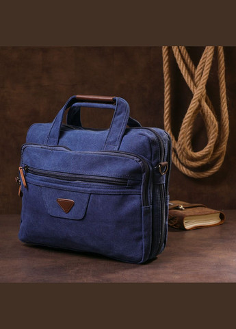 Сумка текстильна для ноутбука на два відділення 20179 Синя Vintage (298568225)