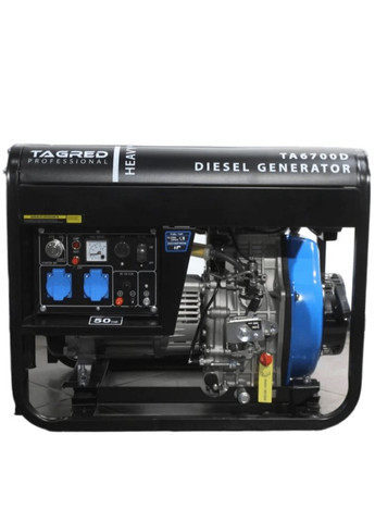 Дизельный генератор TA6700D (6.7 кВт, 50 Гц, 230 В, 12.5 л, 12 л/ч) однофазный ATS с функцией автоматического пуска (23022) Tagred (264208333)