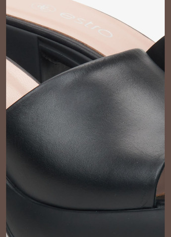 Шльопанці, колір чорний Estro (324030516)