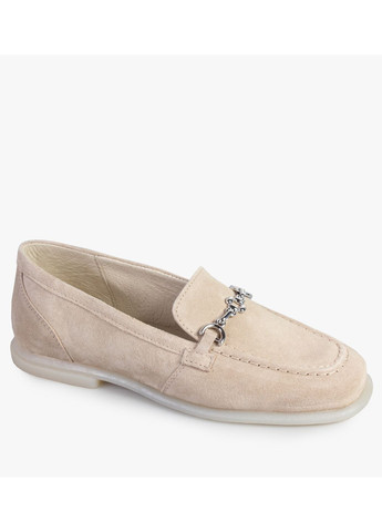 ModaMilano Туфли лоферы женские бренда 8200696_(2) бежевый з натуральная замша, украина — демисезон (334443584)