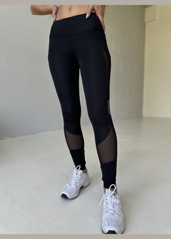 Темно-серые демисезонные лосины Soda