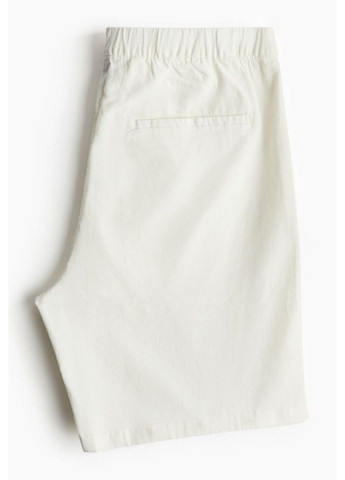 Мужские льняные шорты Regular Fit Н&М (57014) M Белые H&M (292632431)