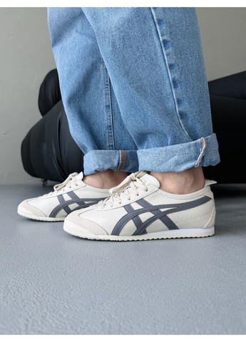 Бежевые демисезонные кроссовки мужские asics onitsuka tiger mexico beige asc-0175 асикс онитцука тайгер No Brand