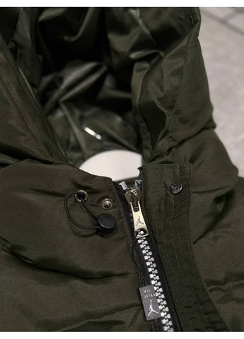 Оливковая (хаки) мужская зимняя куртка No Brand