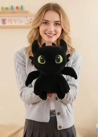 Маленькая мягкая игрушка Беззубик с крыльями и большими глазами 25 см My Kigu (372130228)