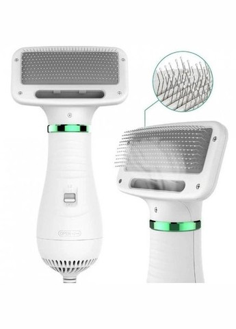 Фен - щітка 2-в-1 гребінець для вовни PET GROOMING для котів та собак потужність 300 Вт Good Idea (306726964)