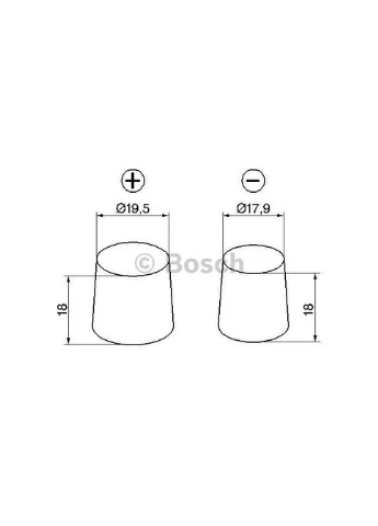Аккумулятор автомобильный (0 092 S40 130) Bosch 95А (361110669)