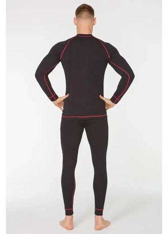 Комплект термобілизни для чоловіків ROCK,, повсякденний, чорний з червоним рядком Rough Radical (361115863)