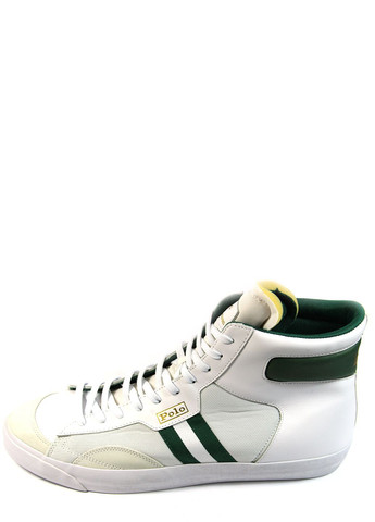 Білі чоловічі кеди gervin mid Polo Ralph Lauren