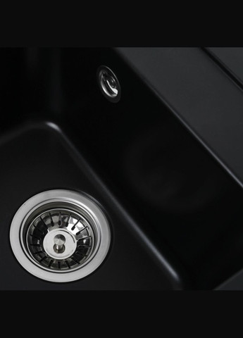 Гранітна мийка для кухні KORRADO 4050 матова Чорна Valeso (336936431)