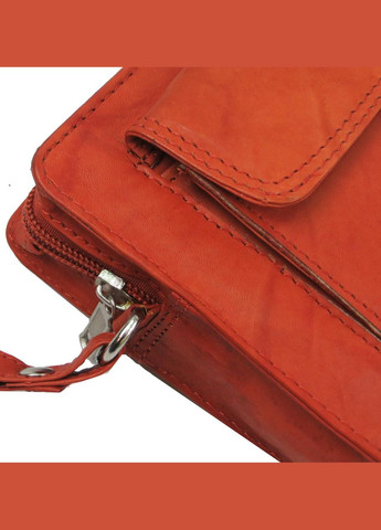 Мужская кожаная барсетка-клатч 1264BS Рыжий Always Wild (297642702)