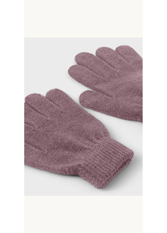 Детские вязаные демисезонные перчатки для девочек Кофейные (25091732) Name it (363188253)